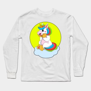 Unicorn with Cloud & Sun Long Sleeve T-Shirt